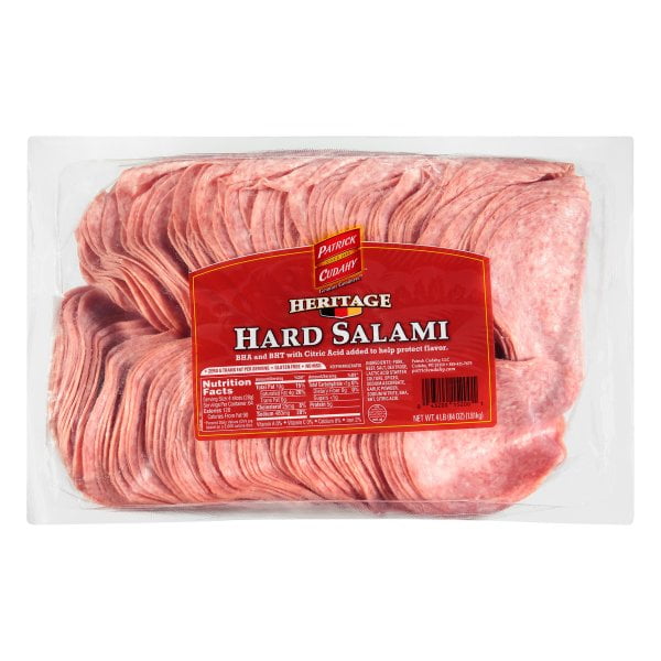 PATRICK CUDAHY Deli Sliced Heritage GF 4 slices/oz Hard Salami Deli 4