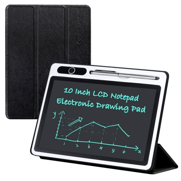 Tableta de escritura LCD JSJGETYI de 10 pulgadas con cubierta protectora de PU