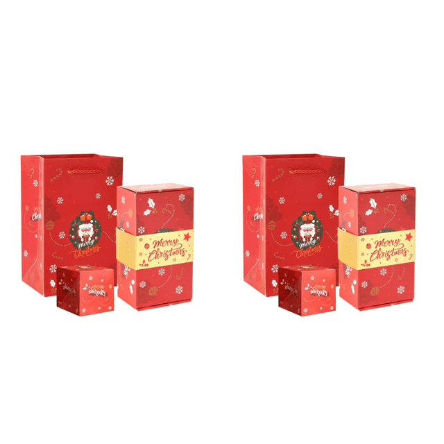 Juego Caja Regalo Sorpresa Navideña Rebote Emergente Con Dinero (6) Rojo