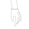 thumbnail image 3 of Bling Jewelry Womens Romantic 20CTW Cubic Zirconia Heart Shape CZ Tennis Bracelet 7 Inch Silver Plated Rhodium, 3 of 4