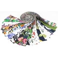 thumbnail image 2 of Soimoi 40Pcs Floral Print Precut Fabrics Strips Roll Up 1.5x42inches Cotton Jelly Rolls For Quilting - Multicolor, 2 of 9
