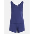 thumbnail image 6 of Joyspun Women’s Pointelle Knit Tank Top and Shorts Pajama Set, 2-Piece, Sizes XS-3X, 6 of 6
