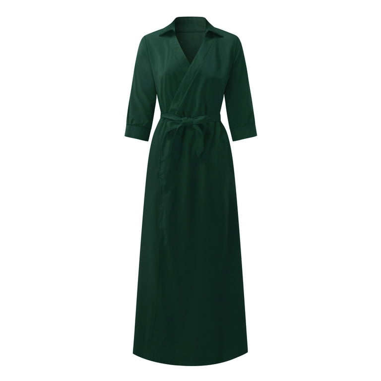 Petite wrap dresses for work online