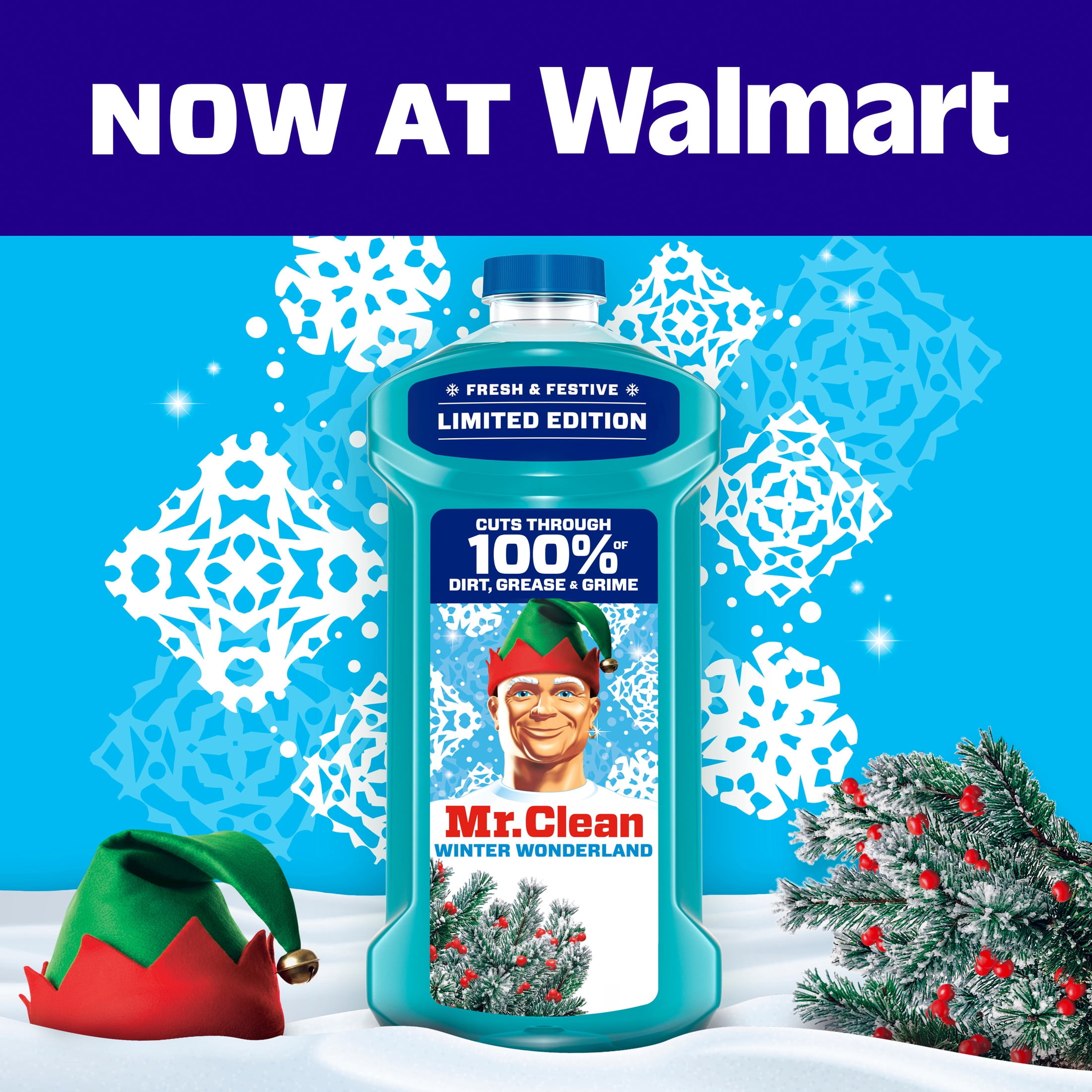 Mr. Clean All Purpose Cleaner, Floor Cleaner, Mop Soap, Cleaning Liquid, Winter Wonderland, 41 fl oz