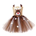 thumbnail image 2 of Vestido de tutú de ciervo de alce para niñas, disfraz de princesa para fiesta de Navidad y Halloween, 2 of 3
