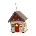 thumbnail image 4 of Cabaña de madera luminosa de Navidad, construcción robusta coleccionable, regalo de Navidad. Estilo C, 4 of 9