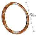 thumbnail image 4 of Marble 14.5 Inch Printing PVC Leather Car Wheel Cover Steering Wheel Cover Auto Accessories, 4 of 6
