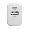 thumbnail image 6 of Powertek 20W USB-C PD + USB-A Dual Port Wall Charger, Carbon Design, White, 6 of 7