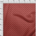 thumbnail image 2 of oneOone Georgette Viscose Red Fabric Geometric Bandhani Sewing Material Print Fabric By The Yard 42 Inch Wide, 2 of 4