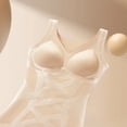 thumbnail image 7 of JUUNthy Womens Shapewear Tank Tops, Breathable Seamless Tummy Control Push Up Bulit in Bra No Show Everday Body Shaper Beige M, 7 of 7