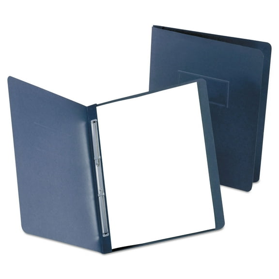 Paper Report Cover Large 2 Prong Fastener, Letter, 3" Capacity, Black, 25/Box