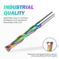 thumbnail image 3 of BINSTAK Extra Long 5 Inch Upcut Spiral Router Bit 1/2 Inch Shank, Solid Carbide Up Cut Spiral CNC Router Bits Wood End Mill Bits with TAC Coating for, 3 of 6