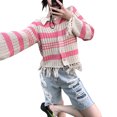 thumbnail image 4 of Txlixc Suéteres de botón femenino, collares de collage y prendas de punto caliente Txlixc moda, 4 of 9