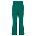thumbnail image 5 of Active Uniforms Women's PETITE Scrub Set Breathable Cool Stretch Fabric Scrub Top and cargo Pant Set (True Hunter Green, Large-Petite), 5 of 6