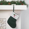 thumbnail image 5 of Tyidzon Christmas Stockings with Initials, 7.8 Inch Small Embroidered Knit Christmas Stocking,Xmas Stocking for Kids, Holiday and Family Stocking for Fireplace or Party Decorations Green, 5 of 6