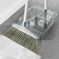 thumbnail image 6 of Broom and Dustpan Set under $5! kkbbma Broom with Dustpan Combo Set, Broom and Dustpan Set for Home, Plastic Dust Pan with Long Handle, Broom for Sweeping Indoor and Outdoor, Kitchen, 6 of 9