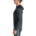 thumbnail image 2 of BROKIG Mens Full Zip Up Lightweight Gym Workout Hoodies, Quick-Drying Running Jacket Athletic Hooded Sweatshirts Long Sleeve with Pockets (X-Large, Dark Grey), 2 of 7