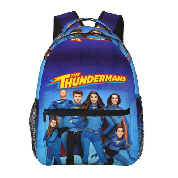 The Thundermans Backpacks Cute Cartoon Casual School Laptop Bag, College Students Bookbag Computer Bag for Travel Hiking Work