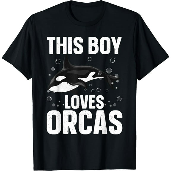 Exquisite and comfortable-Cool Orca Design For Boys Kids Men Sea Orca Whale Lover Orca T-Shirt