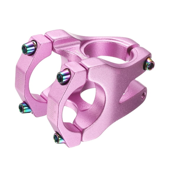 Uxcell 31.8mm Bike Stem 35mm Bicycle Handlebar Stem for BMX, Pink