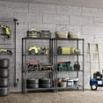 thumbnail image 2 of M MZG 4 Tier Wire Shelving, 1000 Lbs Storage Shelves,13.8" D x 35.4" W x 59.5" H,for Kitchen Pantry Garage,Black, 2 of 7