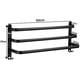 thumbnail image 2 of Toallero de baño Twinkle, barra de toalla autoadhesiva negra para montaje en pared para ducha y cocina, soporte de barra de toalla impermeable con gancho, 2 of 5