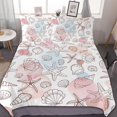 thumbnail image 1 of HAHDAXIA Marine Shellfish Pattern Bedding Solid Comforter Set for All Seasons,3 Pieces(1 Comforter+2 Pillowcases),Soft Microfiber Bedding Set Twin(86"x70"), 1 of 7