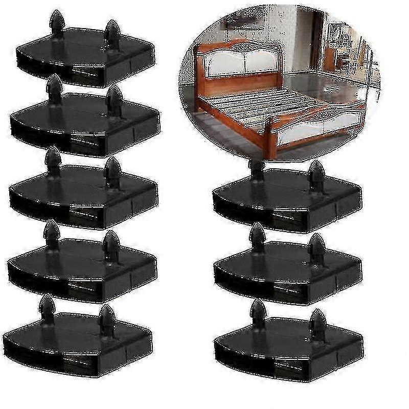 Lot De 40 Capuchons Pour Lattes De Lit En Plastique Noir - 57x9 Mm - Accessoire De Fixation Pour Sommier