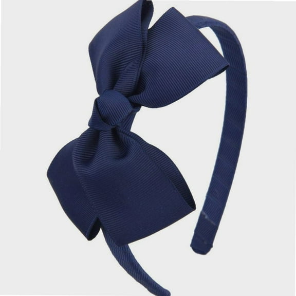 Fashion Cute Navy Blue Bow Headband for Girls Toddlers.