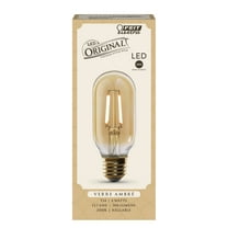 Feit Electric 4W (40 Watt Equiv.) Original Vintage Soft White LED Light Bulb, T14, E26, Dimmable