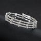 thumbnail image 4 of Tres capas de diamantes de imitación pulseras brazalete de joyería ajustable pulsera de novia para las mujeres, 4 of 5