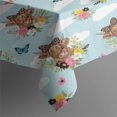 thumbnail image 3 of Blue Highland Cow Flower Butterfly Pattern Rectangle Tablecloth 60"x84",Waterproof Polyester Rectangle Table Cloth, Wipeable Spillproof Polyester Tablecloth for Dining, Camping, Indoor and Outdoor, 3 of 5