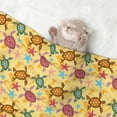 thumbnail image 2 of Pofeuu Sea and Sand Print Puppy Blanket,Dog Blankets,Pet Blanket Cozy Cat Blankets for Indoor Cats, Fuzzy Pet Blanket for Kitten Doggy Dog Blankets-Medium, 2 of 8