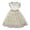 Beige, variant on REDARER Girls Flutter Sleeve Ribbed Tulle Dress with Floral Embroidery & Bowknot Detail Princess Party Outfit,12-18 Months