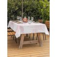 thumbnail image 3 of Outdoor Tablecloth with Umbrella Hole for Patio/Picnic/Party/Camping, Pink Palm Leaves Coastal Waterproof Table Cloth Rectangle Table Cover Washable, Summer Tropical Botanical Boho (60"x 84"), 3 of 9