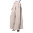 thumbnail image 1 of Birdeem Womens Casual Pants High Waist Solid Color Comfortable Button Decoration, 1 of 6