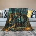 thumbnail image 2 of Shiartex Tiger Throw Blanket for Girls Boys Kids Sofa Couch Bedroom  Blanket Bedroom Decor Soft Blanket Four Seasons Living Room Outdoor Fuzzy Blanket  50x60in, 2 of 6