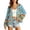 (Type 7)Sky Blue, variant on Otvok Granny Square Hollow Knit Cardigan, Ladies Floral Crochet Open Front Long Sleeve Cropped Boho Casual Outerwear