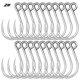 thumbnail image 2 of Gancho 20 PCS Anzuelo de pesca Anzuelo de púas de acero de alto carbono Anzuelo extra fuerte para pe PROBEROS Gancho, 2 of 6
