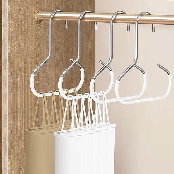 Deally 4 Pack Hat Organizer for Baseball Caps, Hat Rack for Caps Scar Handbag Stainless Steel Hat Hangers for Closet