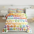 thumbnail image 2 of Castle Fairy Teens Monogrammed Letter Initial 3 Pieces Queen Comforter Set,Colorful Number Ultra Soft Bedding Sets,Kawaii Cute Bedding Comforter Set,Super Cozy Room Decor, 2 of 8
