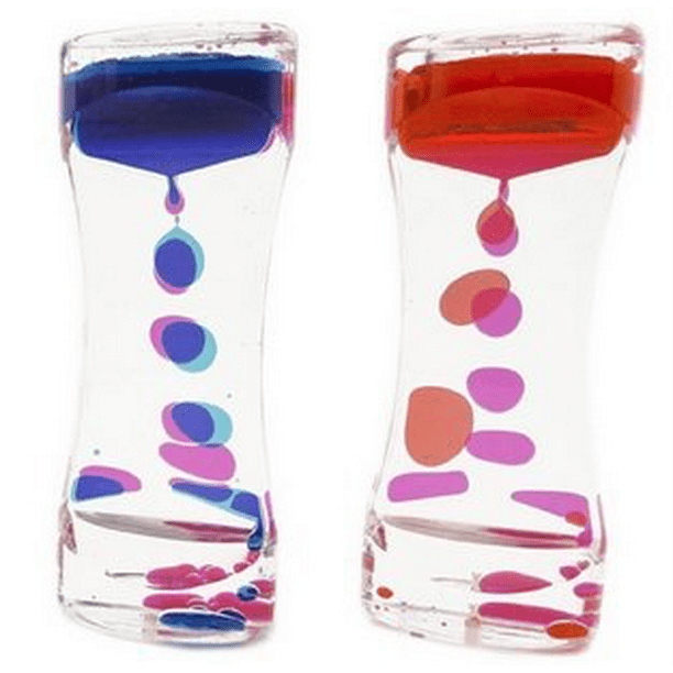 Liquid Motion Timer, Floating Bubble Timer, Gravity Bubblers, Set of 2