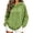 Green, variant on AKOEE Flannel Hoodies for Women with Kangaroo Pocket Baggy Sweater Tops Drawstring Fleece Hooded Sweatshirt (L, Green)