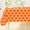 Bright Orange, variant on Verolix Square Tablecloth 60 x 60 Inch, Black White Moroccan Geometric Table Cover, Waterproof Polyester Fabric, Washable Wrinkle Resistant Table Cloth for Dining Kitchen Indoor Outdoor
