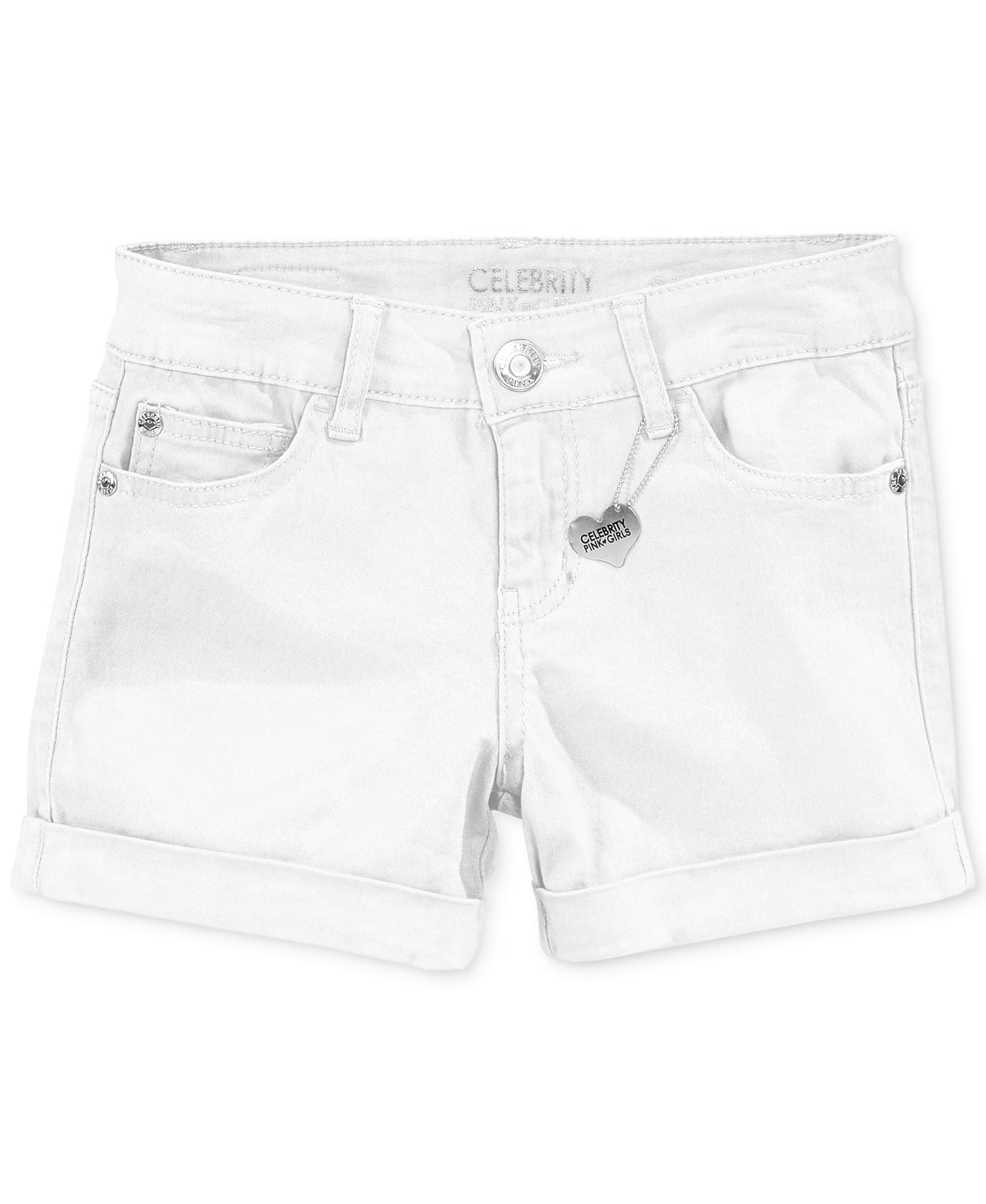 celebrity pink shorts white