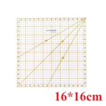 thumbnail image 1 of 16cm Square Acrylic Patchwork & Quiting Rulers Fluorescence Yellow Mark Rulers 1616 16cm, 1 of 6