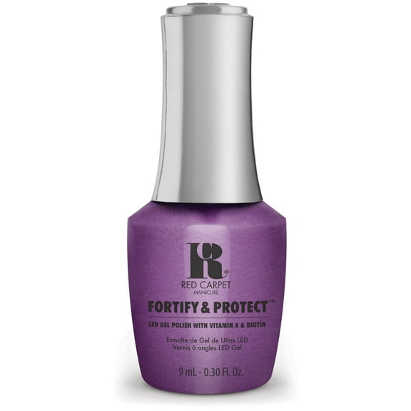 Red Carpet Manicure Fortify & Protect LED Gel Nail Color - Long-Lasting, Vibrant, Professional Quality, High Shine, Chip-Resistant - Infused with Vitamin A & Biotin (The Magic Hour, 0.3 Fl Oz)