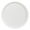 thumbnail image 4 of Kate and Laurel Valdi Modern Round Side Table, 19 x 26, White and Antique Gold, Glam Circle End Table with Geometric Metal Base and Raised Edge Tabletop, 4 of 10