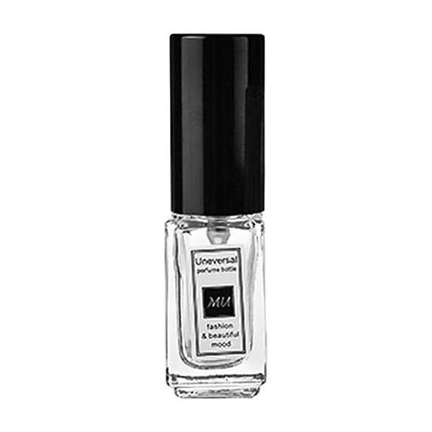 Botella de perfume portátil recargable, pequeña, de vidrio, elegante, vacía, para líquidos. 5ml