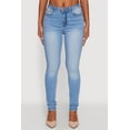 thumbnail image 4 of Womens WAX Whiskered Rolled Cuff Skinny Jeans, 4 of 5